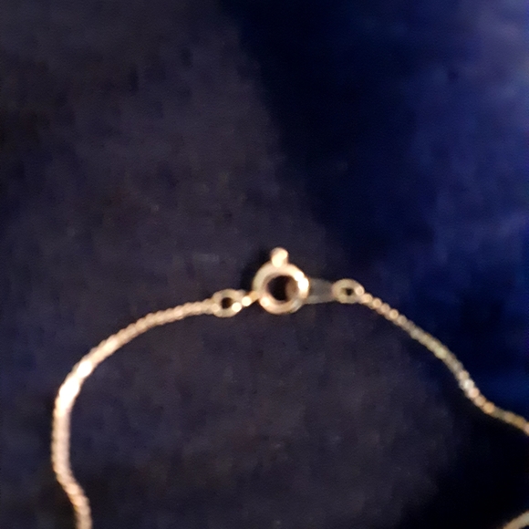 16 inch 14k gold necklace with charm - Picture 7 of 8